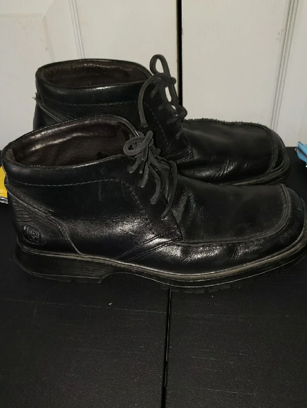 Kenneth Cole Reaction Men's Black Leather Chukka Boots